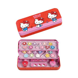 Hello Kitty Makeup Tin with 3 Folding Trays